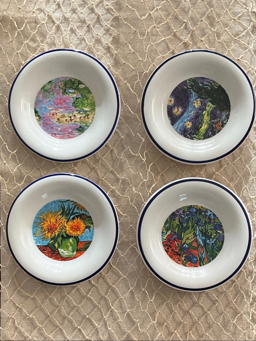Set of 4 Chaleur Master Series MONET  Dessert Plate